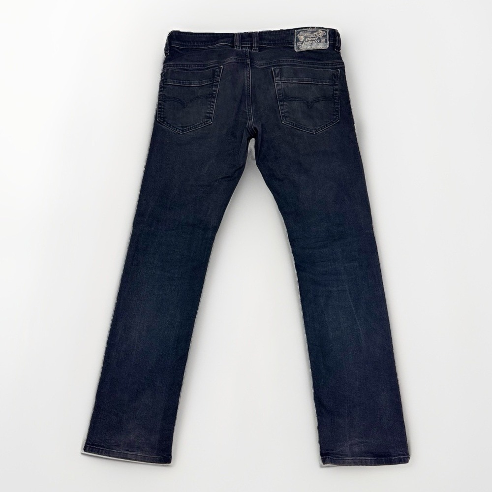 Diesel Fades Black Jeans Men's 34x32 Safado Straight Stretch Button Fly USA Made